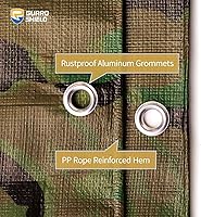 Vista 4 de GUARD SHIELD Lona de camuflaje resistente impermeable de 6 x 6 pies, lona de camuflaje cubierta de polietileno de 10 mil