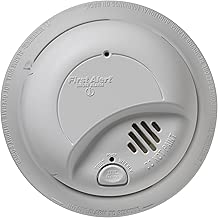 First Alert Smoke Detector Alarm | Hardwired with Backup Battery, 6-Pack, BRK9120b - coolthings.us