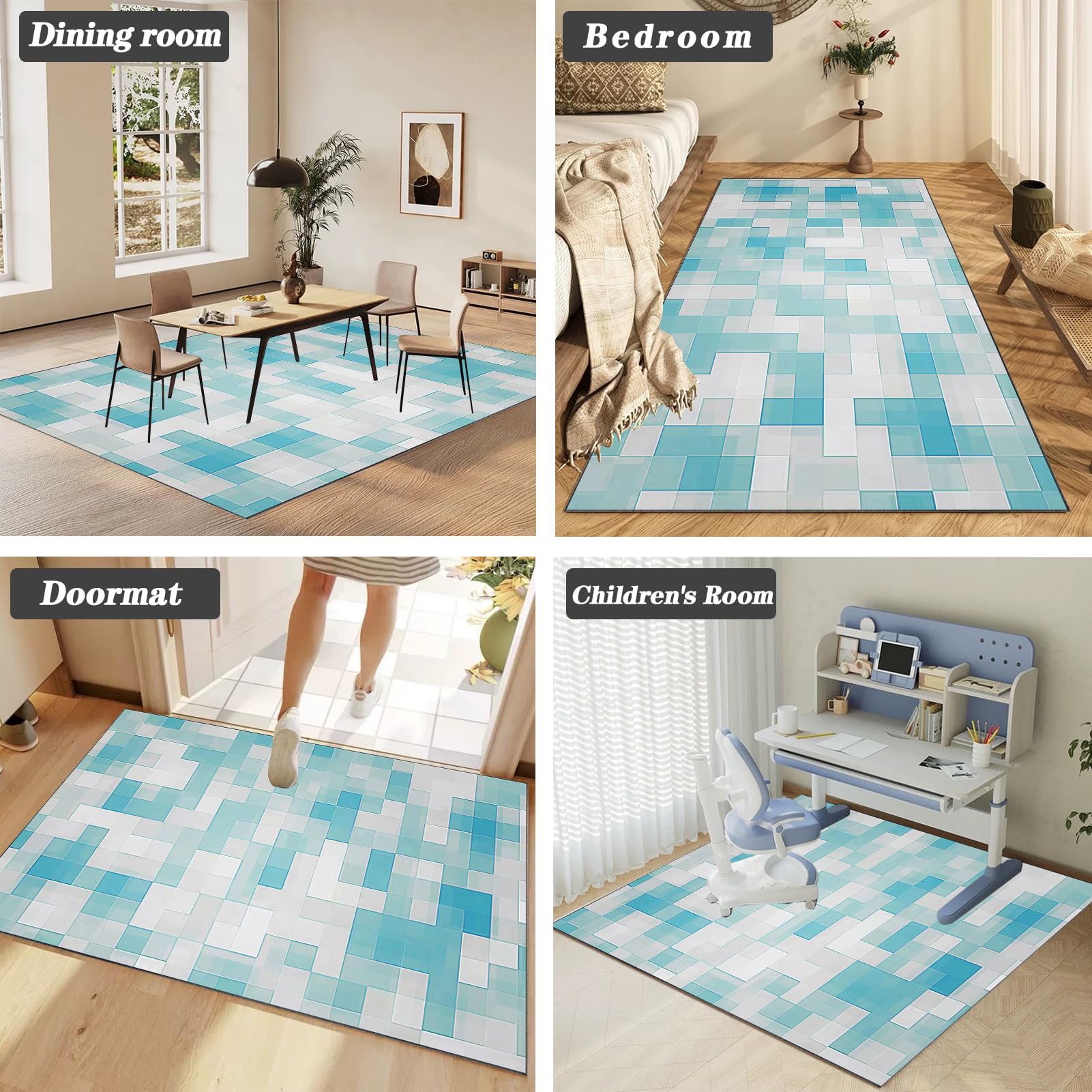 JaevKwzy Chair mat for Hard Floors Heavy Duty Office Chair Mats for Carpeted and Hardwood Floor Carpet Protector Chair Mat Floor Mats Wood/Tile Protection Mat for Office & Home 70 x 100 cm - Image 7