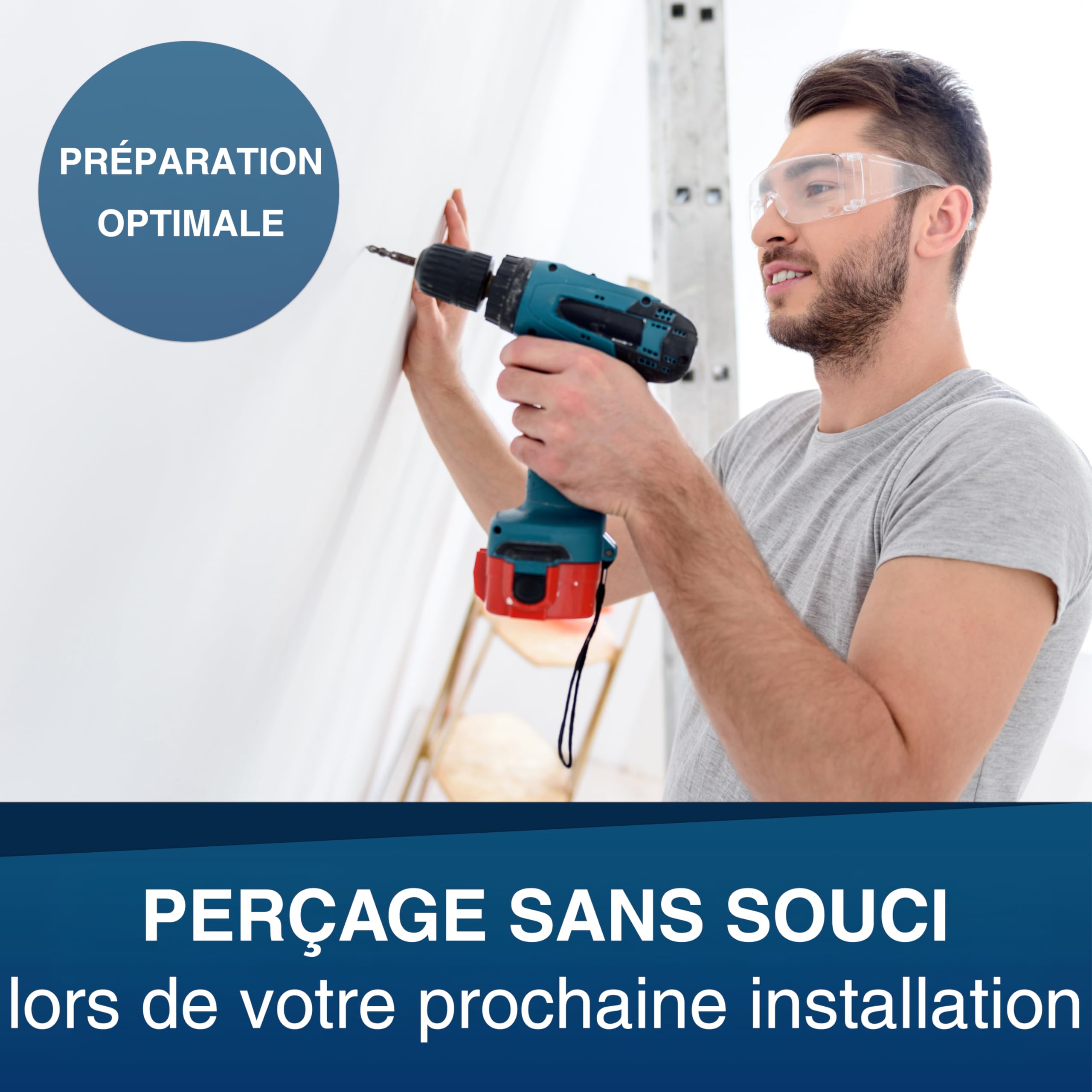 PeakTech 3433 - Scanner Mural numérique, localisateur numérique, détecteur de Montants, Profondeur de détection 20-120 mm, détecteur de Lignes, détection de métaux, Dispositif d'arrêt Automatique