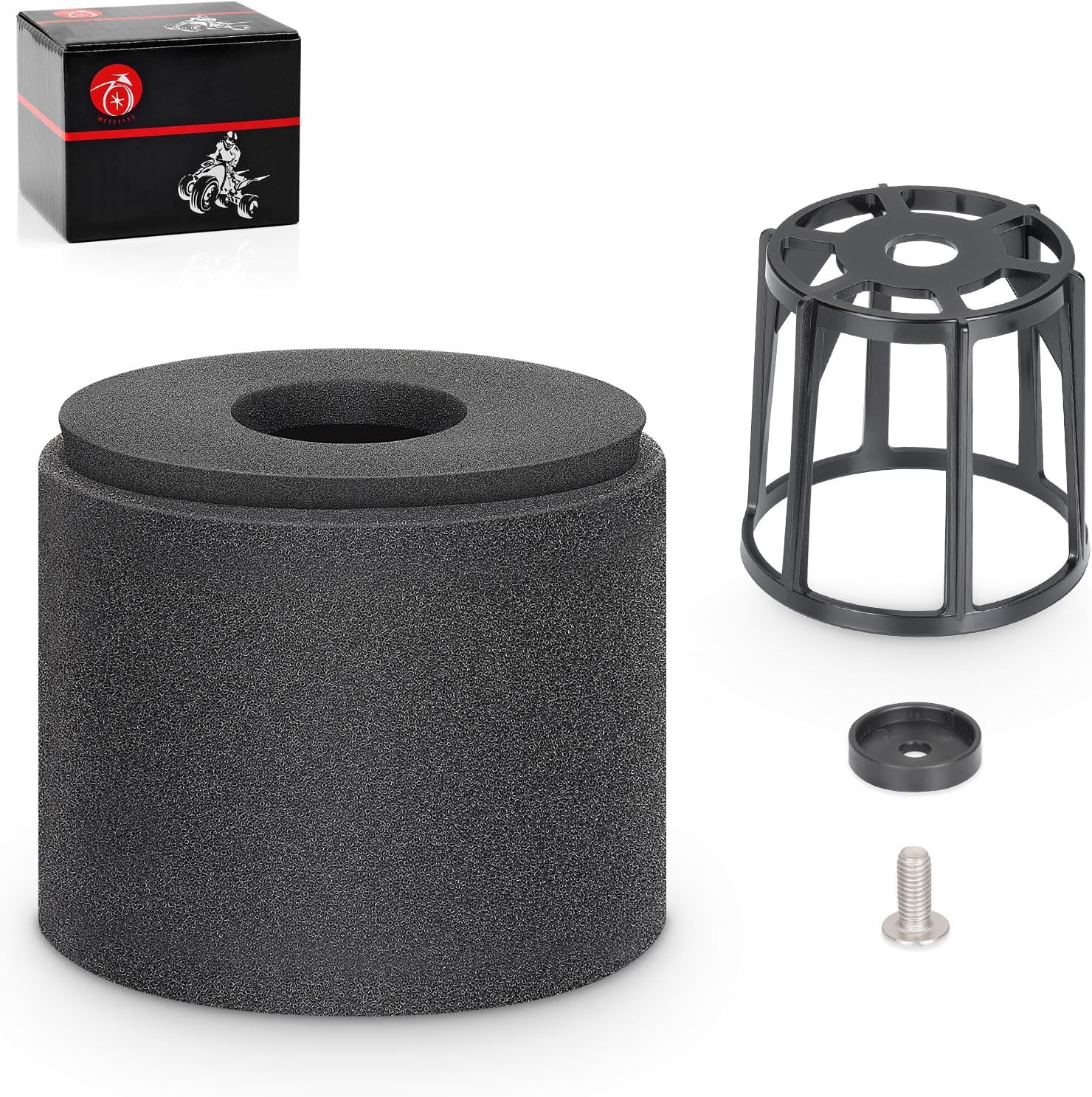 Air Filter & Cage Holder Compatible with Suzuki QuadSport 80 LT80 1987-2006 13791-40B00 13780-40B00 13784-40B00