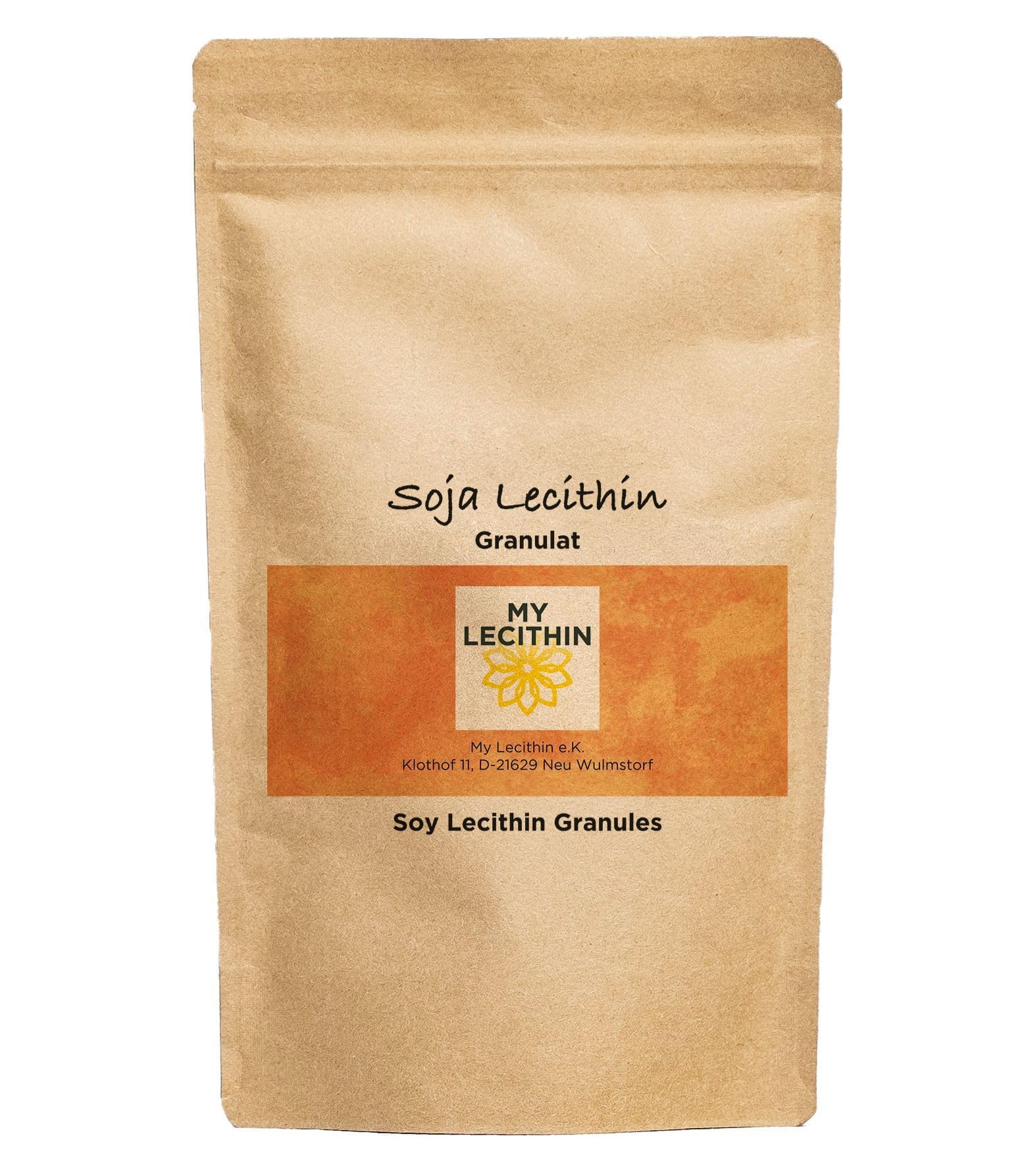Lecitina di soia | Granuli | Alta biodisponibilità | Qualità dalla Germania | vegana (500 gr)