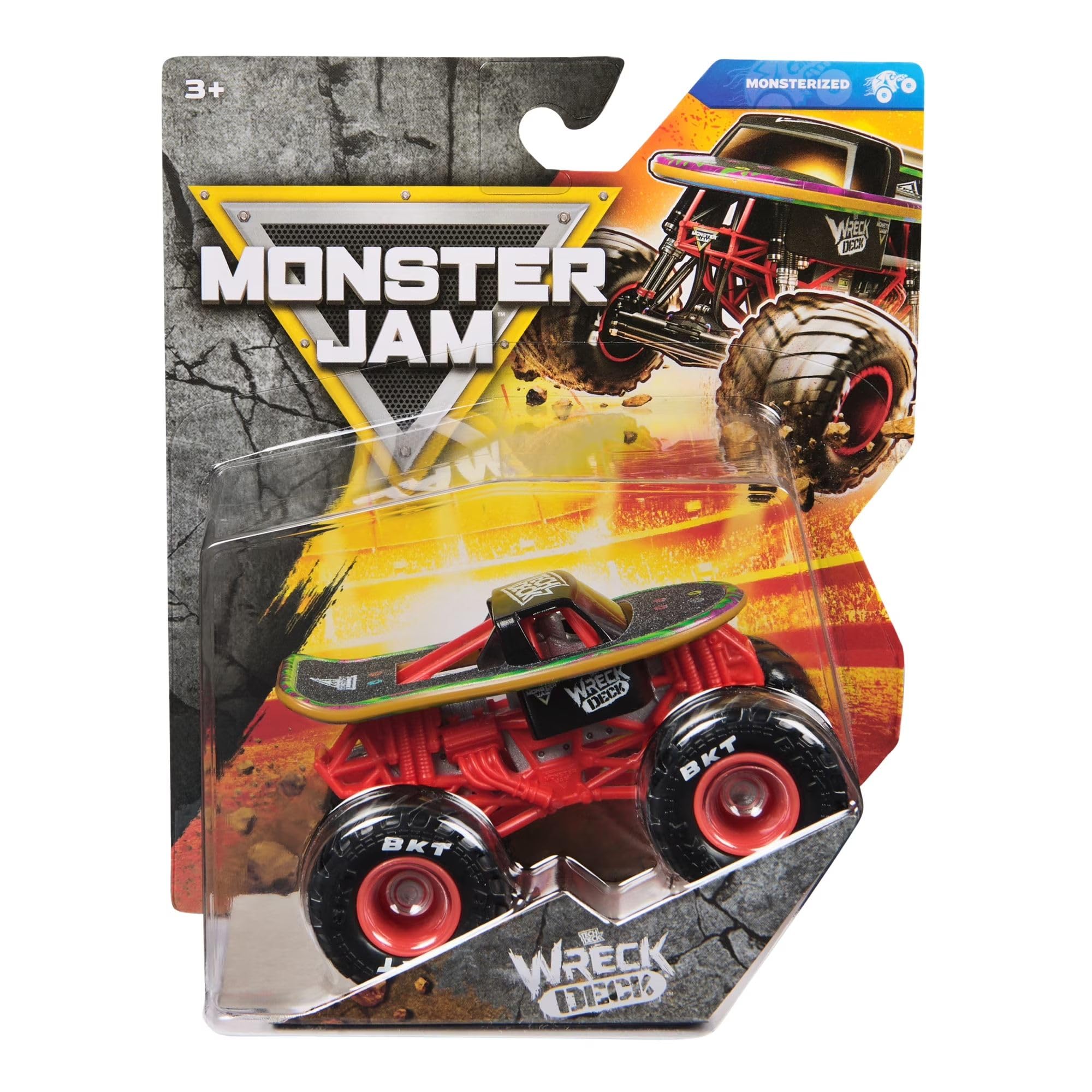 Monster Jam 2026 Official 1:64 Diecast Truck Series 45 Monsterized Wreck Deck - 2