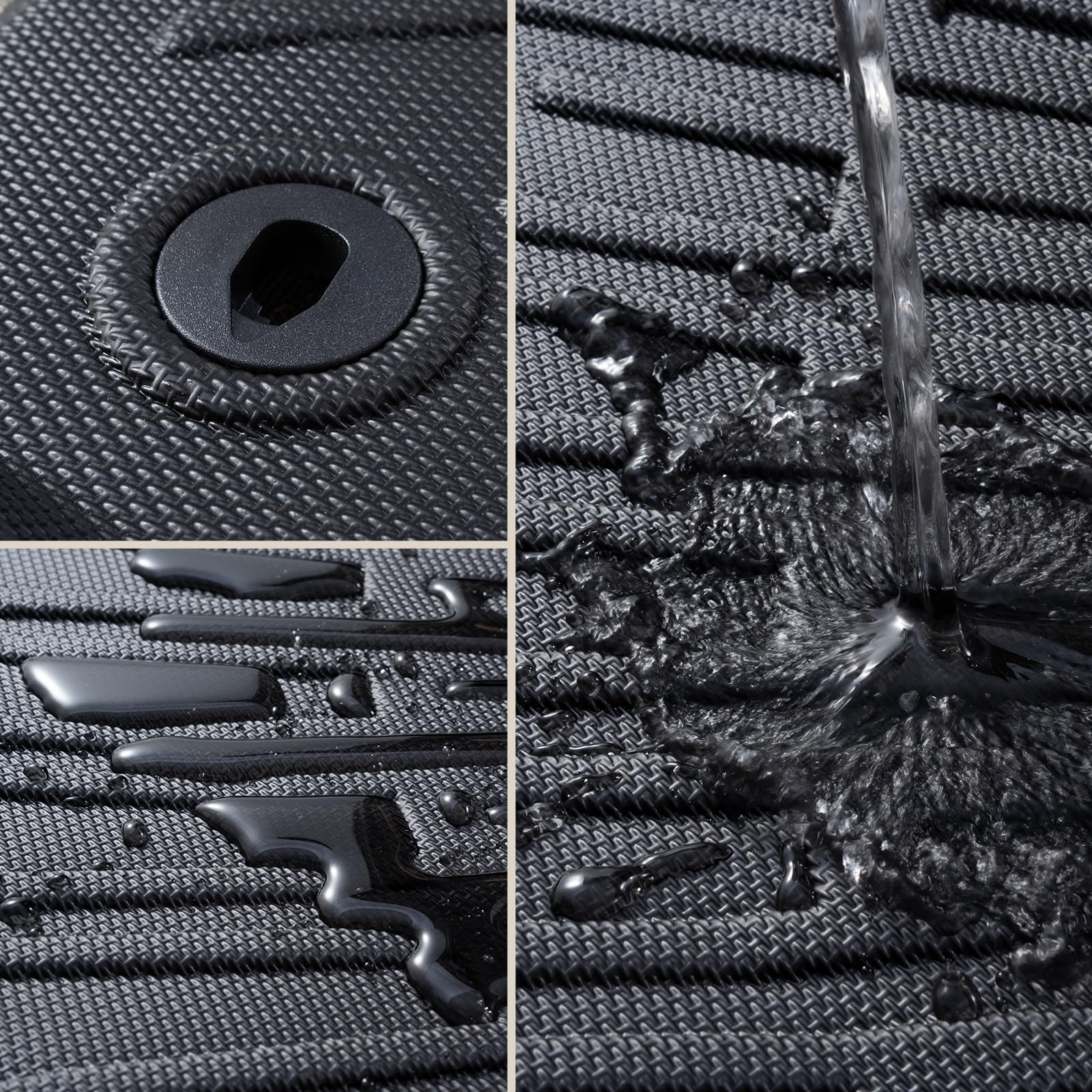 COTAZA Car Floor Mats for Toyota Tacoma 1995 2004 Not Fit Double Cab All Weather Custom Fit Heavy — view 5