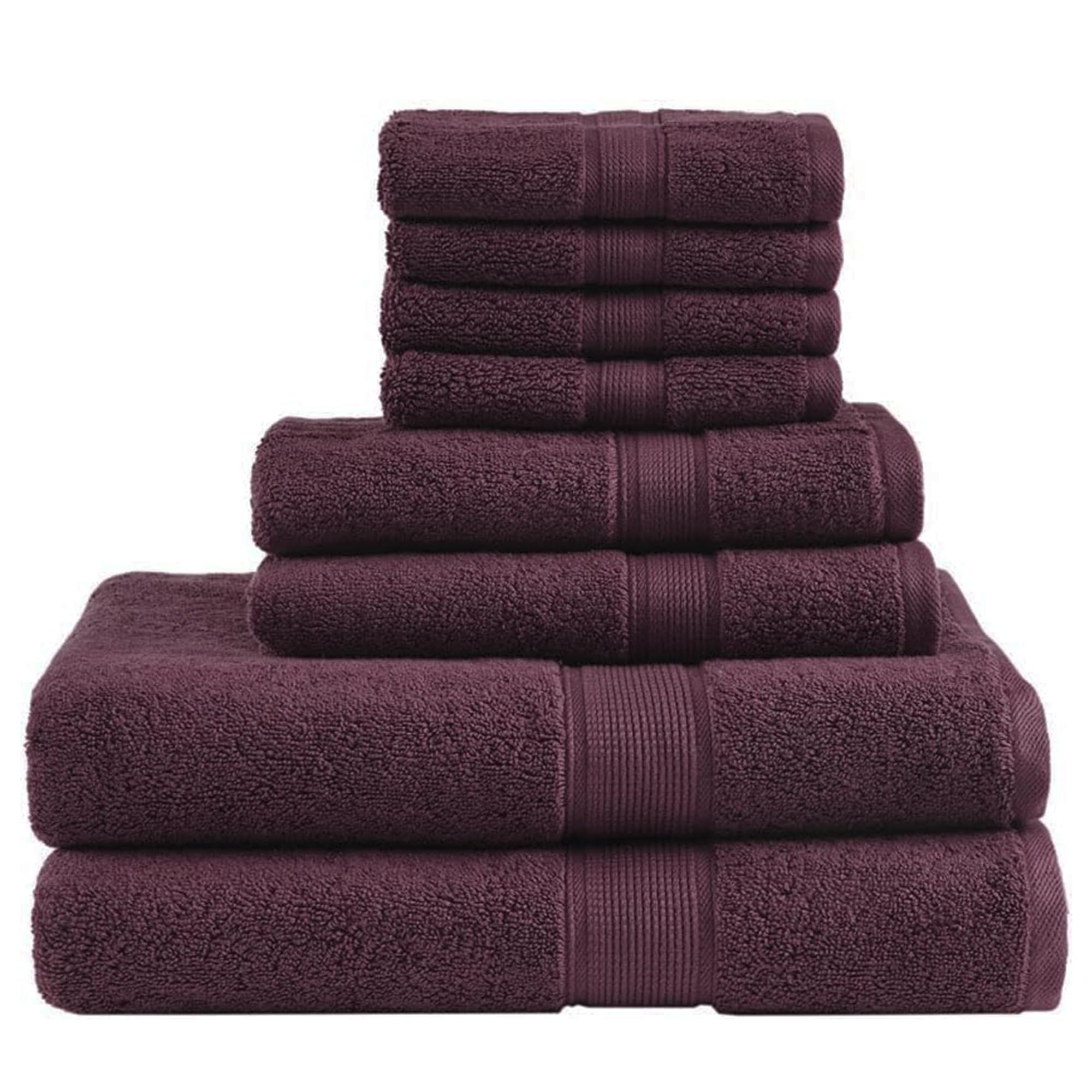 Madison Park 800GSM Bathroom Towel Set of 8 100% Cotton Bath Towel Set for Bathroom Luxurious Highly Absorbent 2 Bath Towels 2 Hand Towels 4