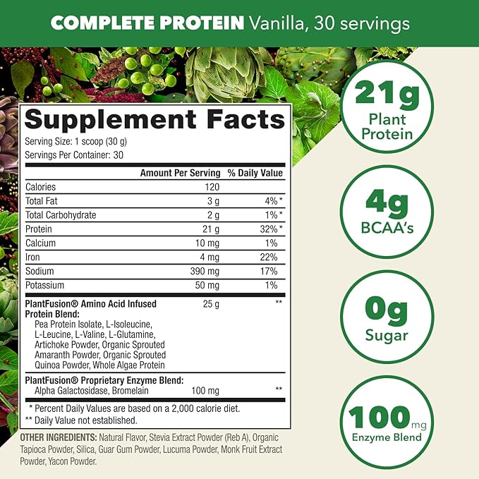 PlantFusion Complete Vegan Protein Powder and Collagen Bundle - Keto, Gluten Free, Soy Free, Non-Dairy, No Sugar, Non-GMO