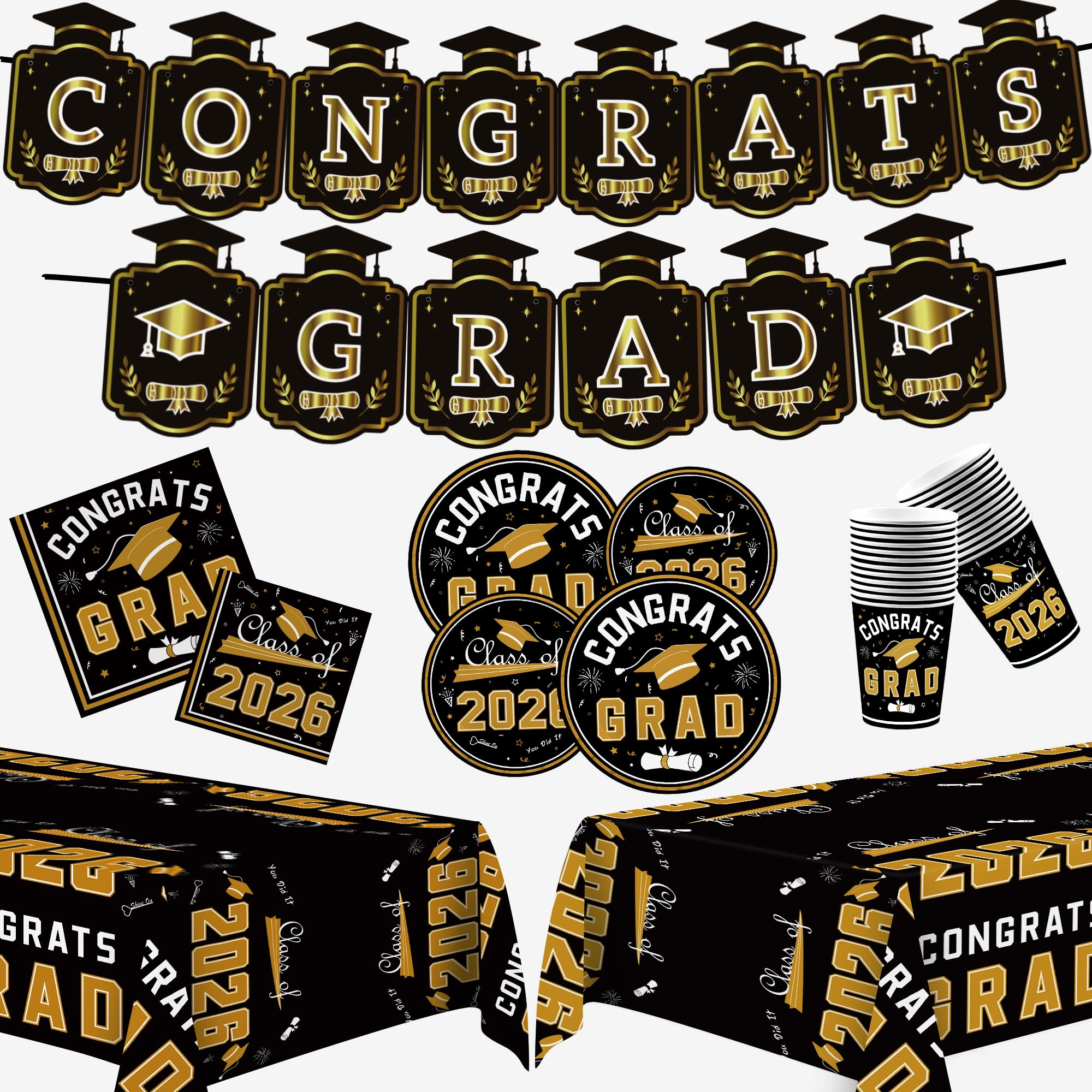 Décorations de fête de remise de diplôme 2025 pour buffet
