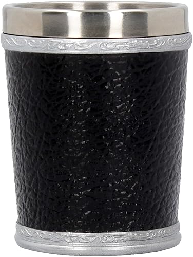 Miniatura 4 de Nemesis Now B4452N9 Winter is Coming Juego de Tronos - Vaso de chupito (2.8 in), color negro, resina con inserto de acero inoxidable