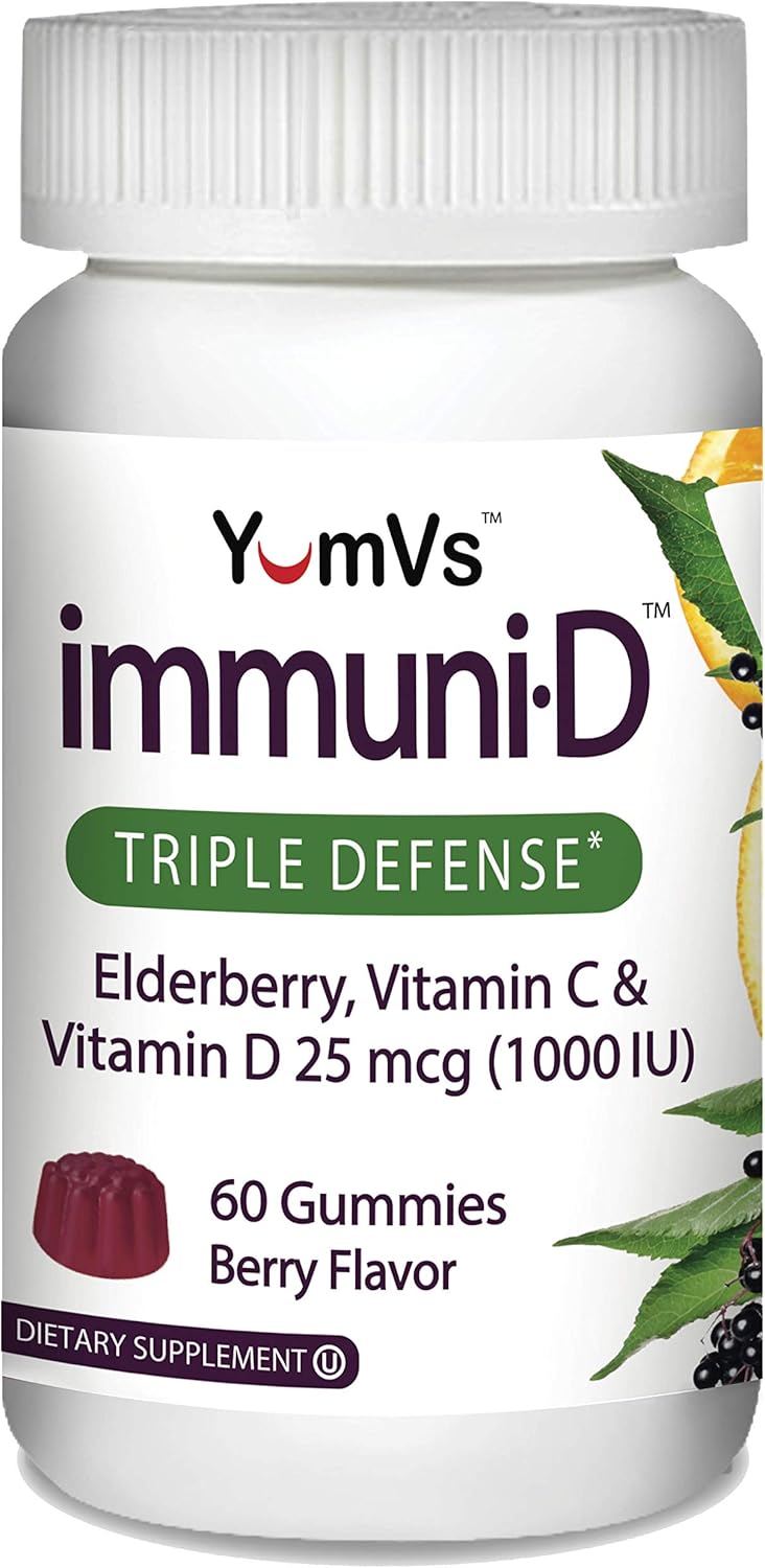 ImmuniD Elderberry Gummies by YumVs Triple Defense
