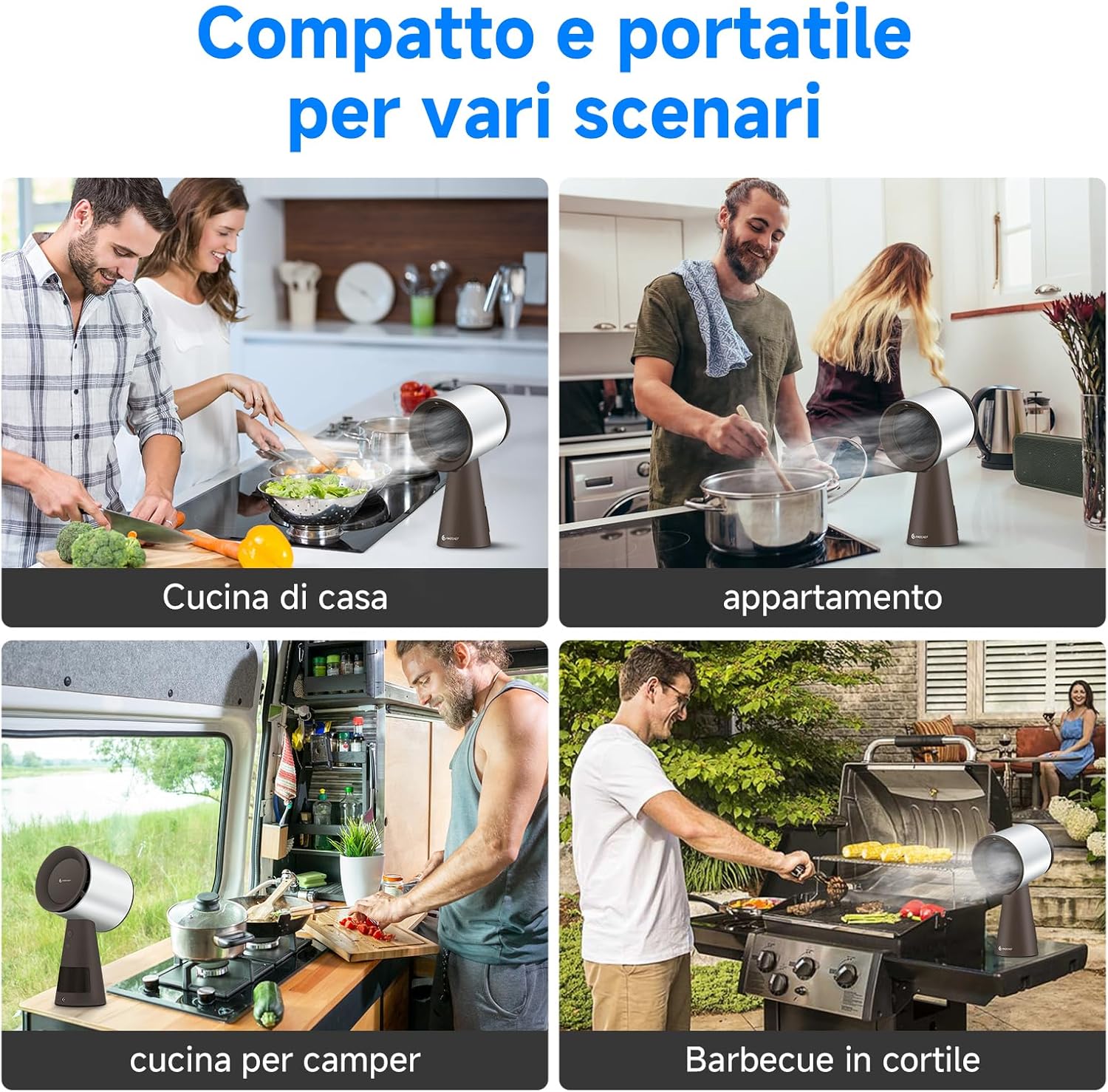 AMZCHEF Portable Range Hood dimensions and included components