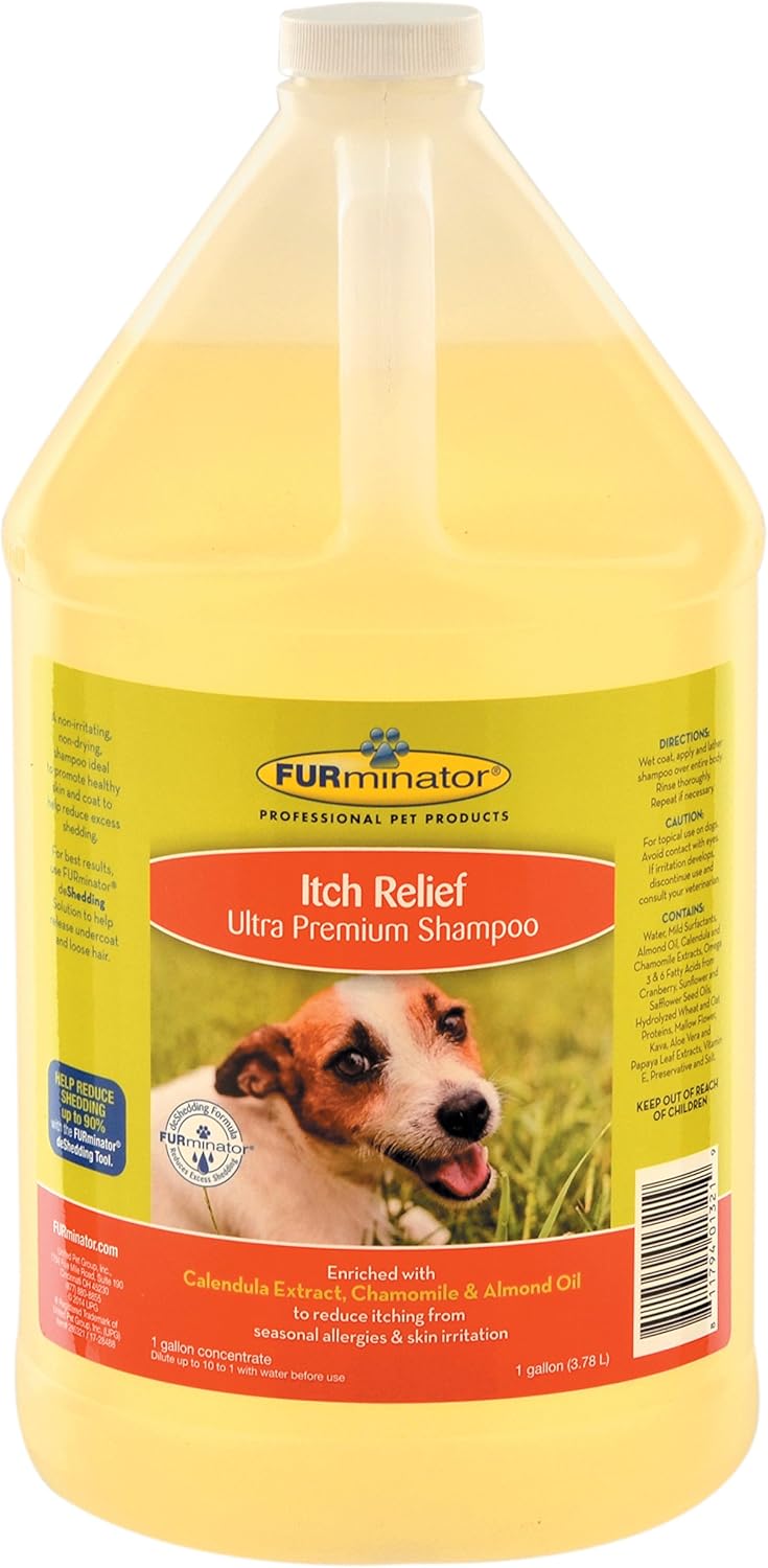 FURminator Itch Relief Ultra Premium Dog Shampoo, 1Gallon