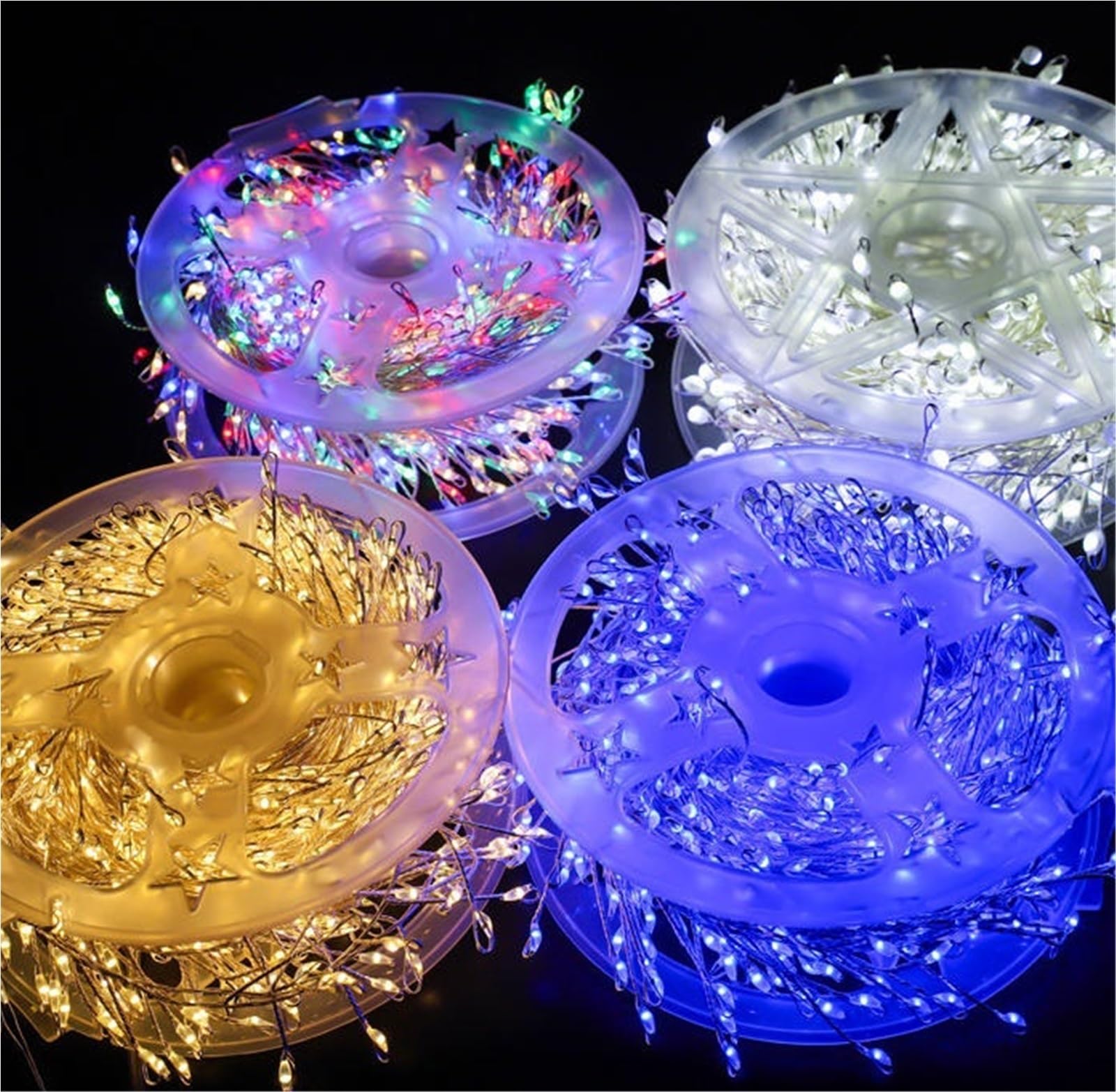 Catena Luminosa A LED Con Filo Di Rame For Albero Di Natale, 8 Modalità Di Luci Decorative For Atmosfera Natalizia For Ghirlande Caminetti Feste Decorazioni Matrimoni(White,3000 Lights-Plug in)