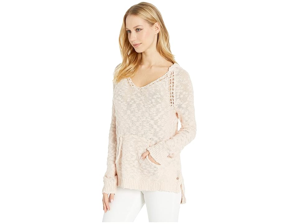 

Roxy Airport Vibes Hooded Sweater (Cloud Pink) Women's Sweater, Beige