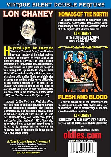Miniatura 2 de Lon Chaney Double Feature Nomads of The North (1920) Flesh and Blood (1922) (Silent)
