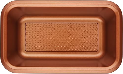 Miniatura 2 de Ayesha Curry Bakeware - Juego de moldes antiadherentes para pastel de carnepan, dos de 9 x 5 pulgadas, cobre