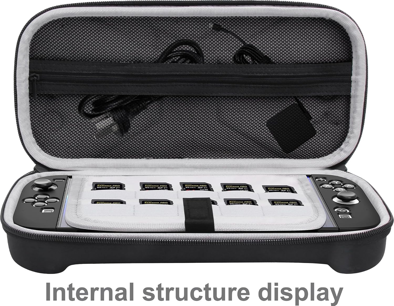 Carrying Case for Nintendo/NS Switch 2 for (2025) Storage Case Cover,Black Hard Shell Portable Handbag with 2 Pack Tempered Films and a Transparent Silicone Handle 3 in 1