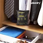 Wisedry 2 x 500 Grammaire [2.2 lbs] Déhumidificateur de voiture rechargeable Silica Gel, Microwave rapide réactivé Desiccant Packets Grand pour coffres-forts penderie sous-sol Garage Entreposage d'humidité Absorbeur Sac réutilisable