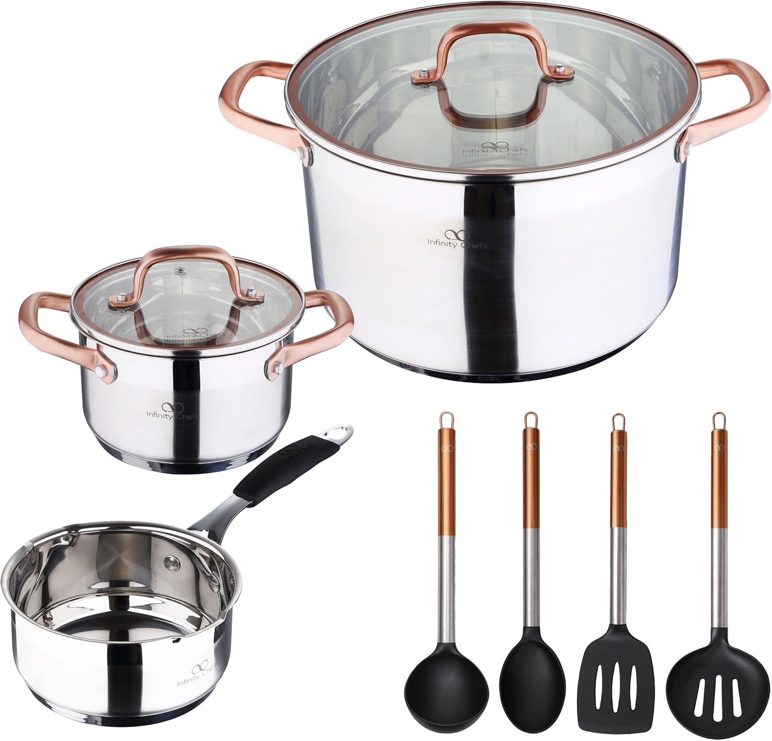 Bergner Pk833 Infinity Chefs Chrome/Bronze 16 x 75 cm (13 L), 16 x 10