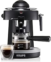 Vista 1 de KRUPS XP100050 Máquina de café expreso de vapor con boquilla de espuma para capuchino, negro