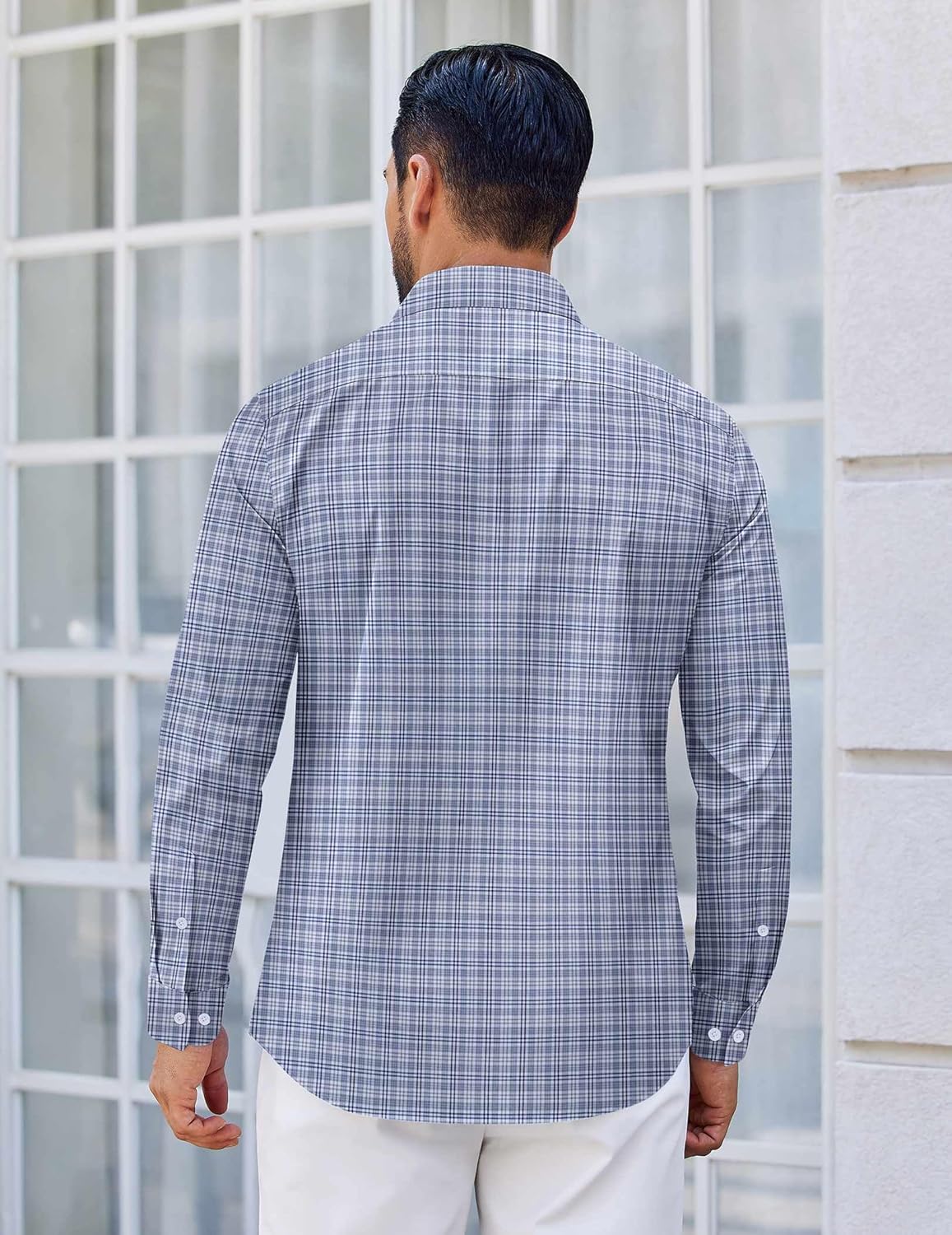 COOFANDY Mens Casual Long Sleeve Shirts Slim Fit Button Down Shirt - Image 5