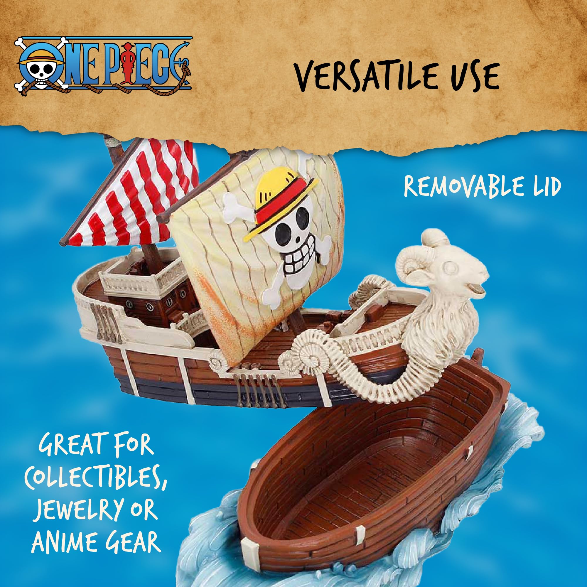 Nemesis Now One Piece Going Merry Storage Box 18.5cm - Official