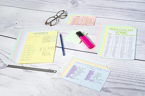 Miniatura 4 de Exacompta n Bristol - Tarjeta de registro cuadrada para impresión, 2.953 x 4.921 in, color blanco, paquete de 100 unidades