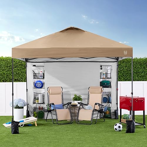 Miniatura 163 de Best Choice Products Carpa Toldo Desplegable de 10x10 pies para Instalación de 1 Persona, Refugio Portátil Instantáneo con Botón de 1 Toque