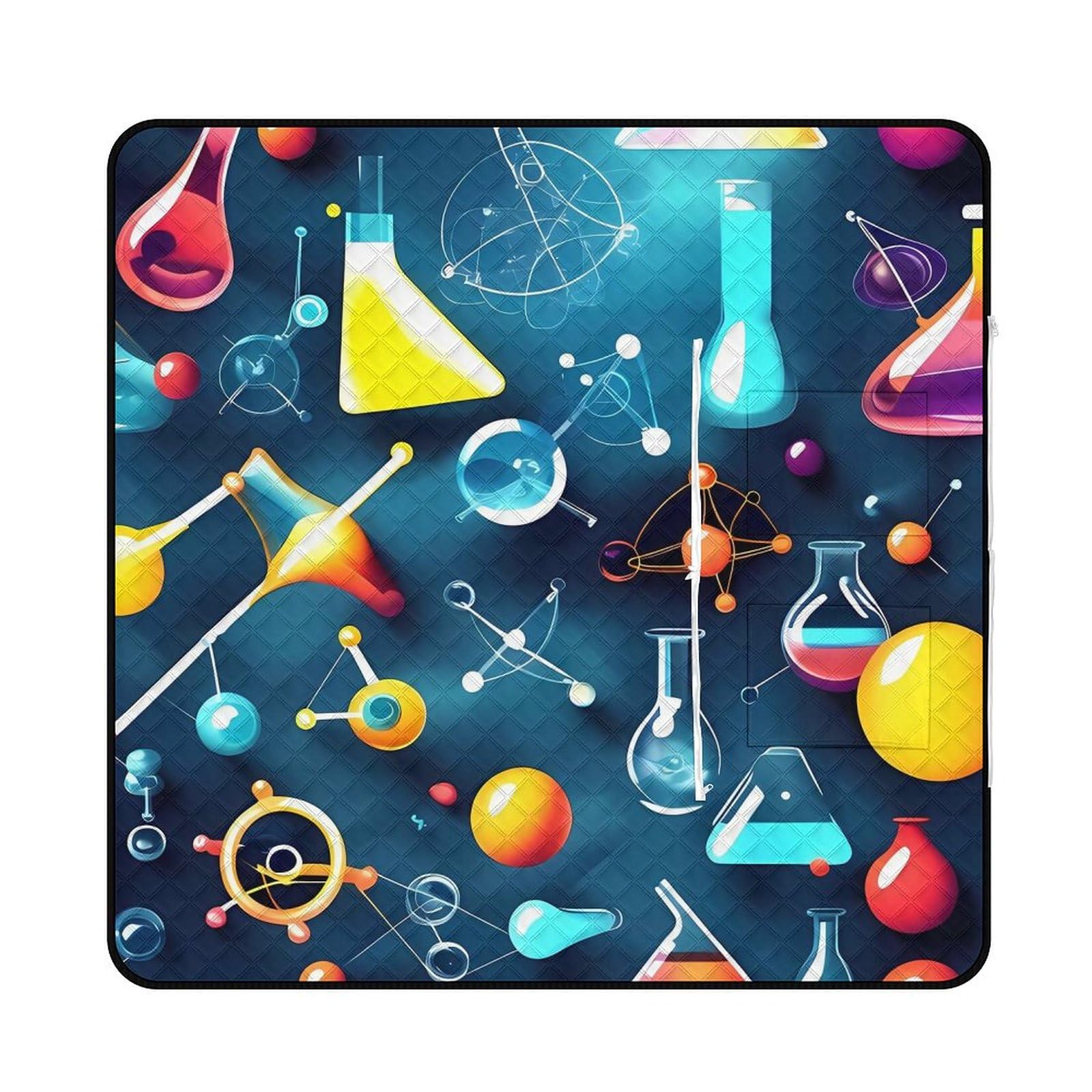 Tapis de pique-nique abstrait science chimie imperméable pliable