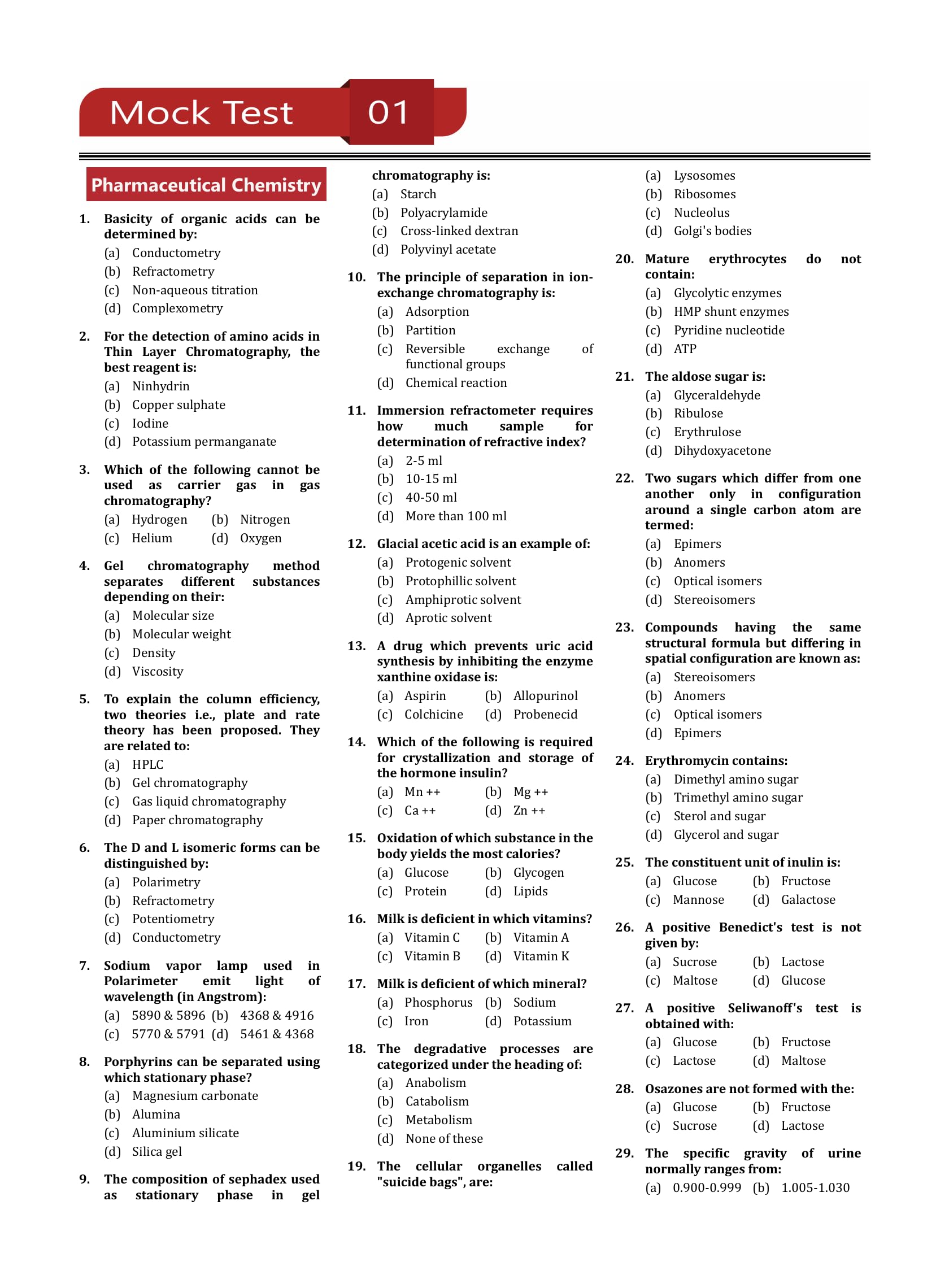 GPAT 2024 - Graduate Pharmacy Aptitude Test - 10 Full Length Mock Tests and 15 Sectional Tests (1600 Solved Questions) with Free Access to Online Tests 1
