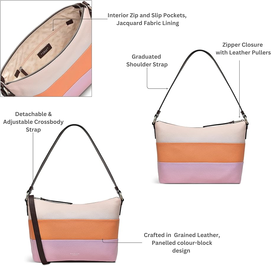 RADLEY London Lyme Terrace Stripe Women's Medium Leather Shoulder