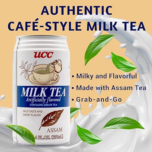 Miniatura 6 de UCC Bebida de té con leche japonesa, latas de 11.4 onzas, paquete de 24, bebida enlatada refrescante, sabor auténtico, bebida saludable perfecta