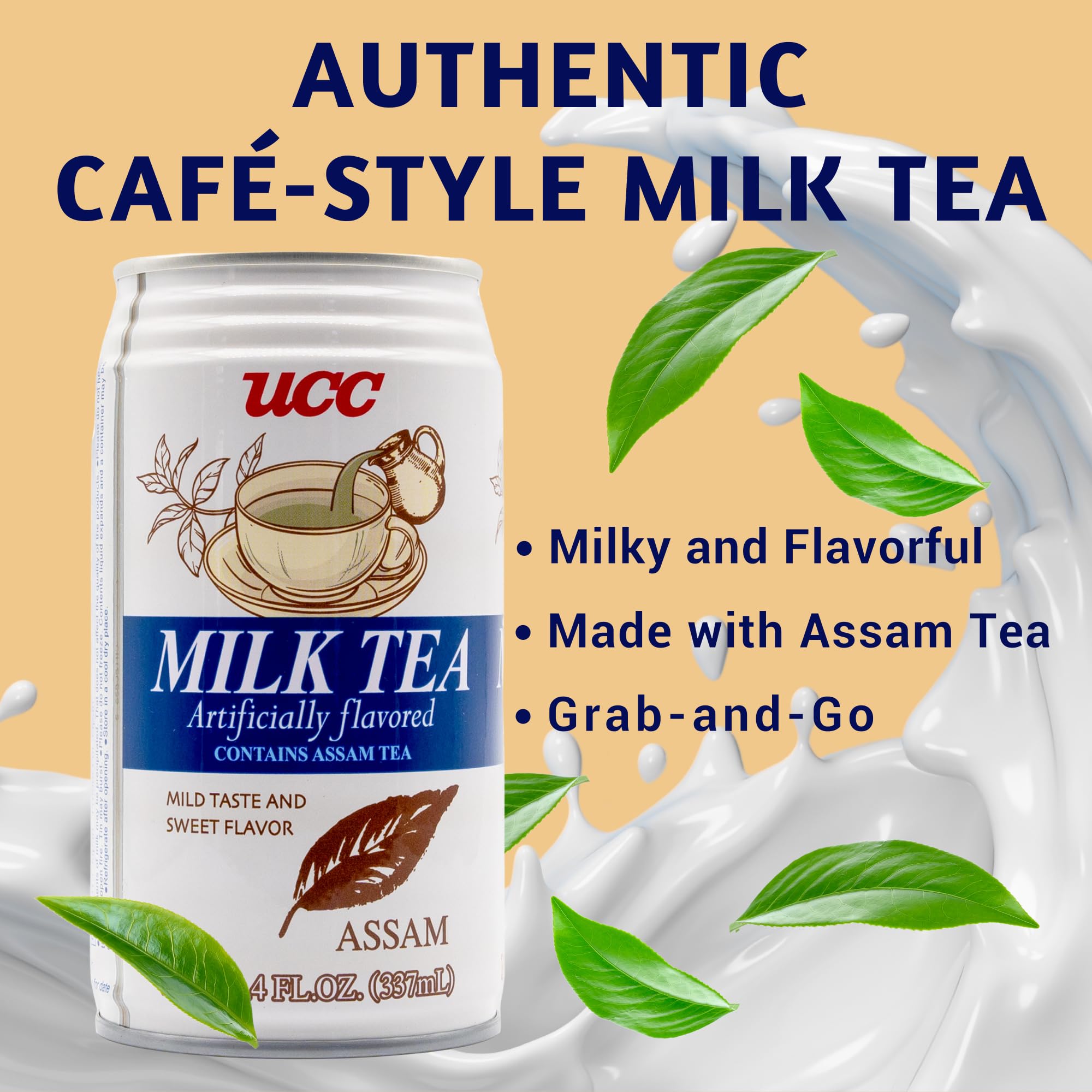 Amazon.com : UCC Japanese Milk Tea Drink, 11.4-Ounce Cans, Pack of