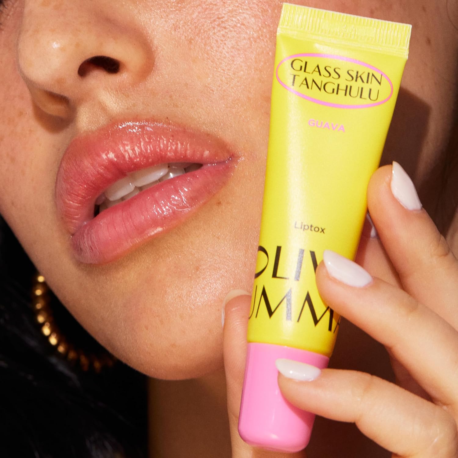 OLIVIAUMMA - Glass Skin Tanghulu Liptox Guava Infused for Dry Cracked Lips, Korean Lip Care Moistorizer image 4 of 6 B0CSXPLNQ2