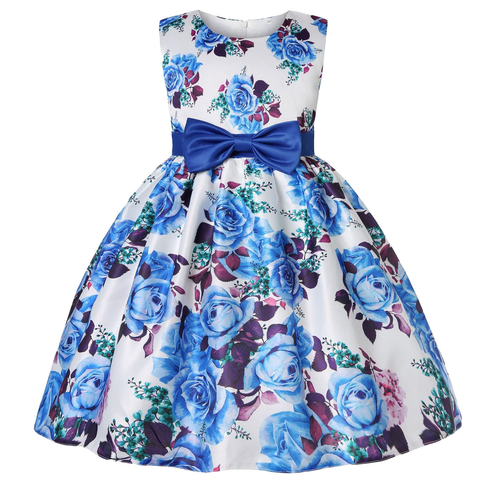 black dress with blue flowers Black Sleeveless Maxi Dress with Oversized Floral Print