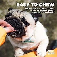 Vista 24 de GNC Pets Advanced Suplementos para perros, apoyo cardiovascular y masticables para la salud del corazón para perros, suplemento suave para mascotas