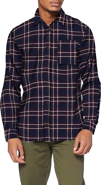 Jack \u0026 Jones JJPLAIN PRE Check Shirt LS Camisa, Azul Marino, L para Hombre:  Amazon.es: Ropa