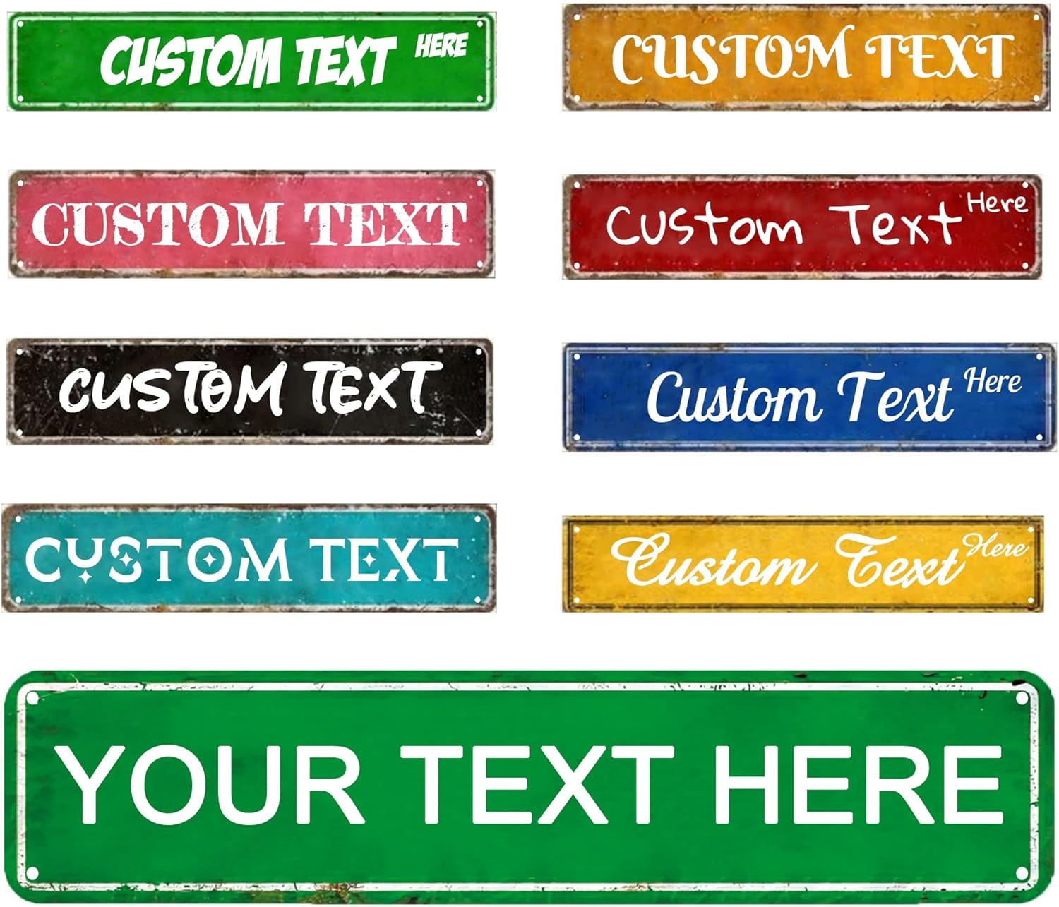 Personalized Street Signs Custom Road Signs Customized Street Signs with Name Text