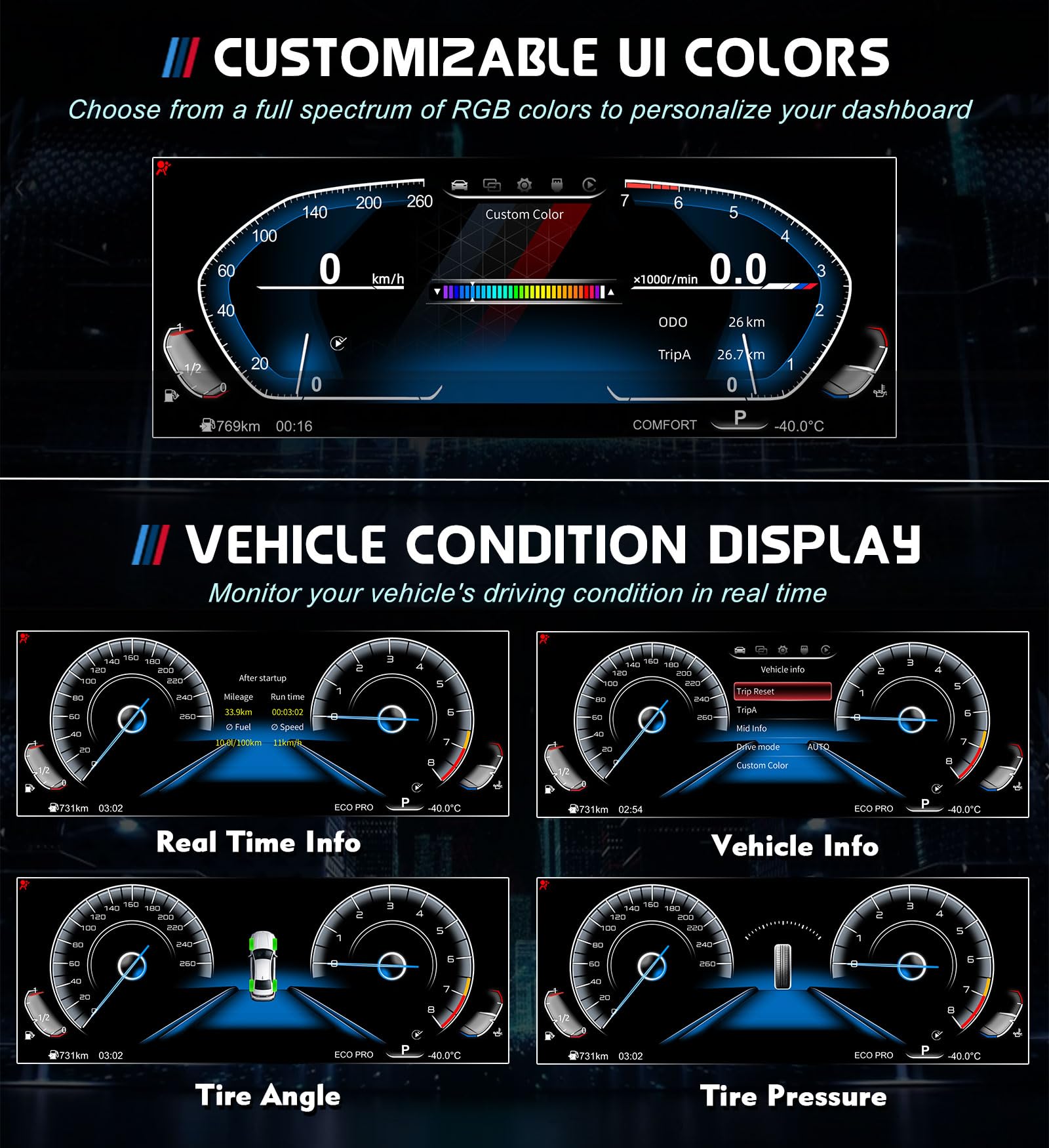 BMW F30 F31 F34 Cuadro Instrumentos Digital LCD 12,3" CarPlay Android Auto