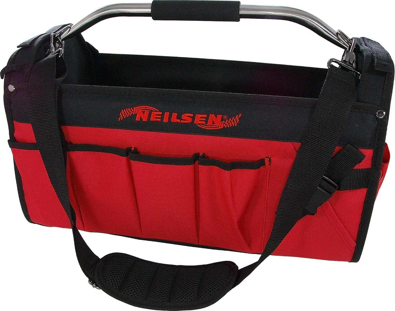 Neilsen CT1375 18" Professional Tool Bag/Tote Tray,Extra Wide Opening 460mm | 18"tool bag, 460mm length, Extra wide opening, Stubby sponge grip, Tool storage transport,For painters / construction worker