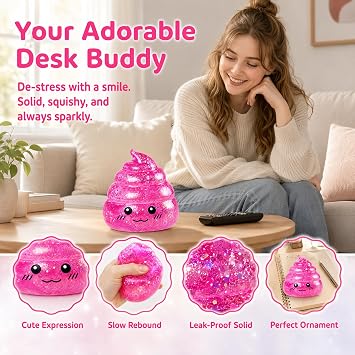 Novelty Squeeze Sugar Stress Ball Sensory Ball Pink