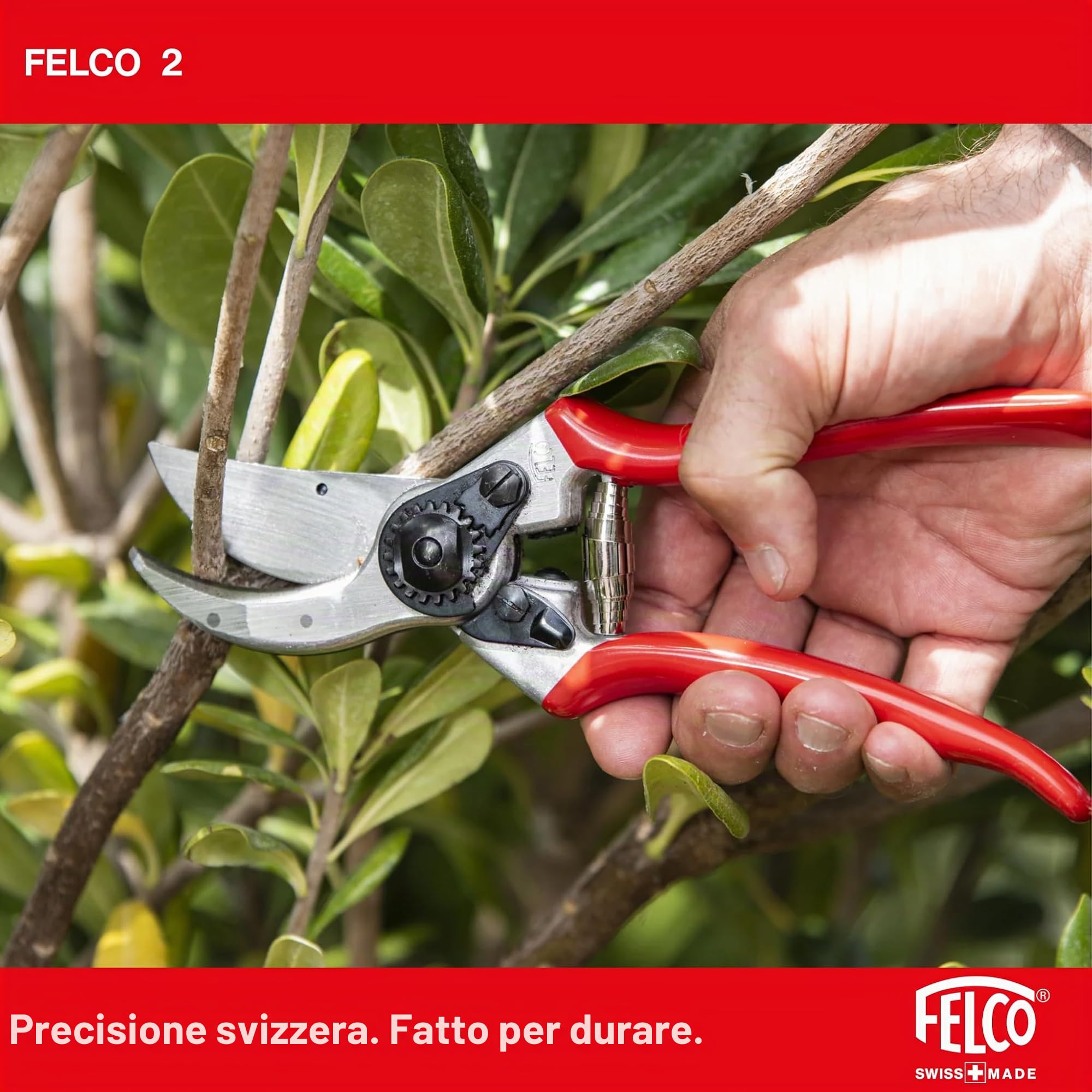 FELCO N.2, Forbici per Potatura, Rosso, & 154261 Nr.903 - Affilatore