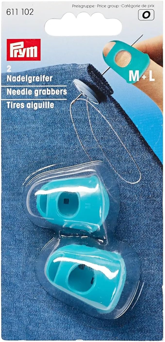 Prym 611102 Nagelgreifer, Silikon, Türkis, Größe M und Größe L, 2 Stück Prym 611102 Nagelgreifer, Silikon, Türkis, Größe M und Größe L, 2 Stück