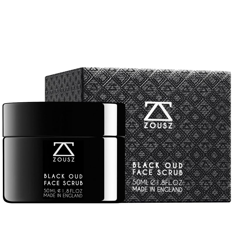 Esfoliante facial em máscara ZOUSZ Black Oud com carvão ativado, ácido salicílico e ácido hialurônico, 50 mL