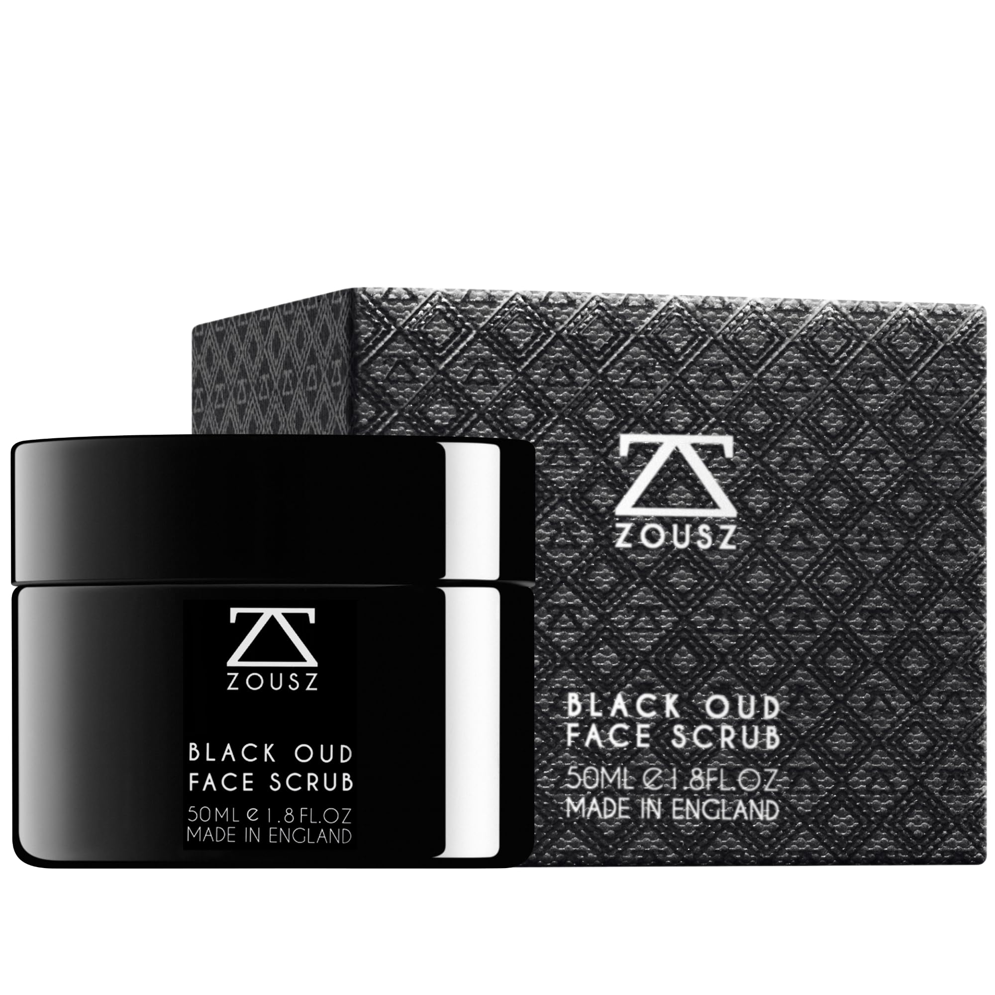 ZOUSZ Black Oud Charcoal Mens Face Scrub Mask