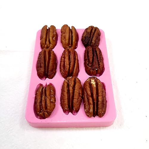 Miniatura 3 de Pecan silicone mold Wax melt silicone mold Candle dessert mold Wax silicone mold 9 Cavities mold