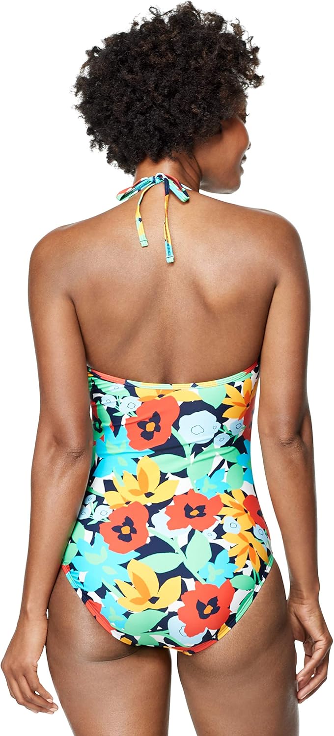 Costume Intero Speedo Con Scollo A V – Tessuto Tropical, Taglia 14, UPF 50+ E Resistente Al Cloro
