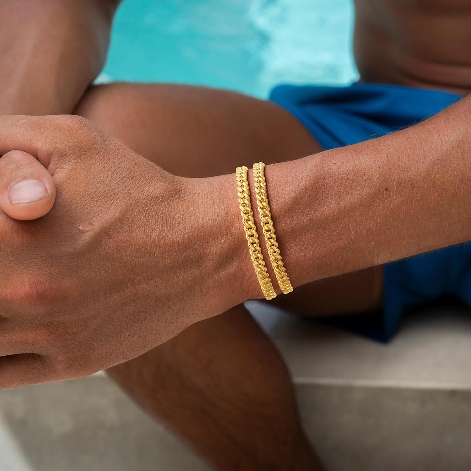 S925 Sterling Silver Bracelet for Men,6mm Sterling Silver Link Chain Bracelet for Men Jewelry Gift,7 7.5 8 9Inch - Image 2