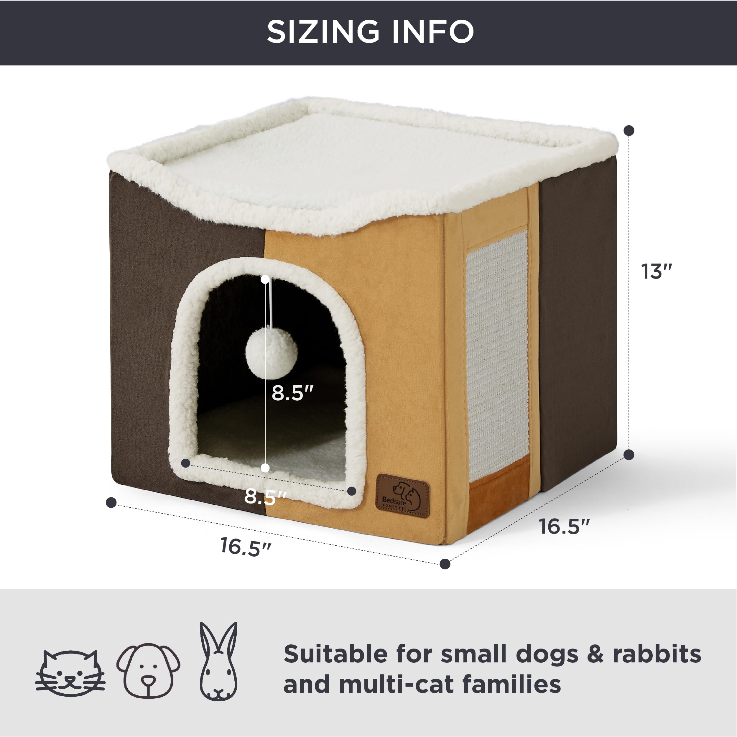 Amazon.com : Bedsure Cat Beds for Indoor Cats - Large Cat