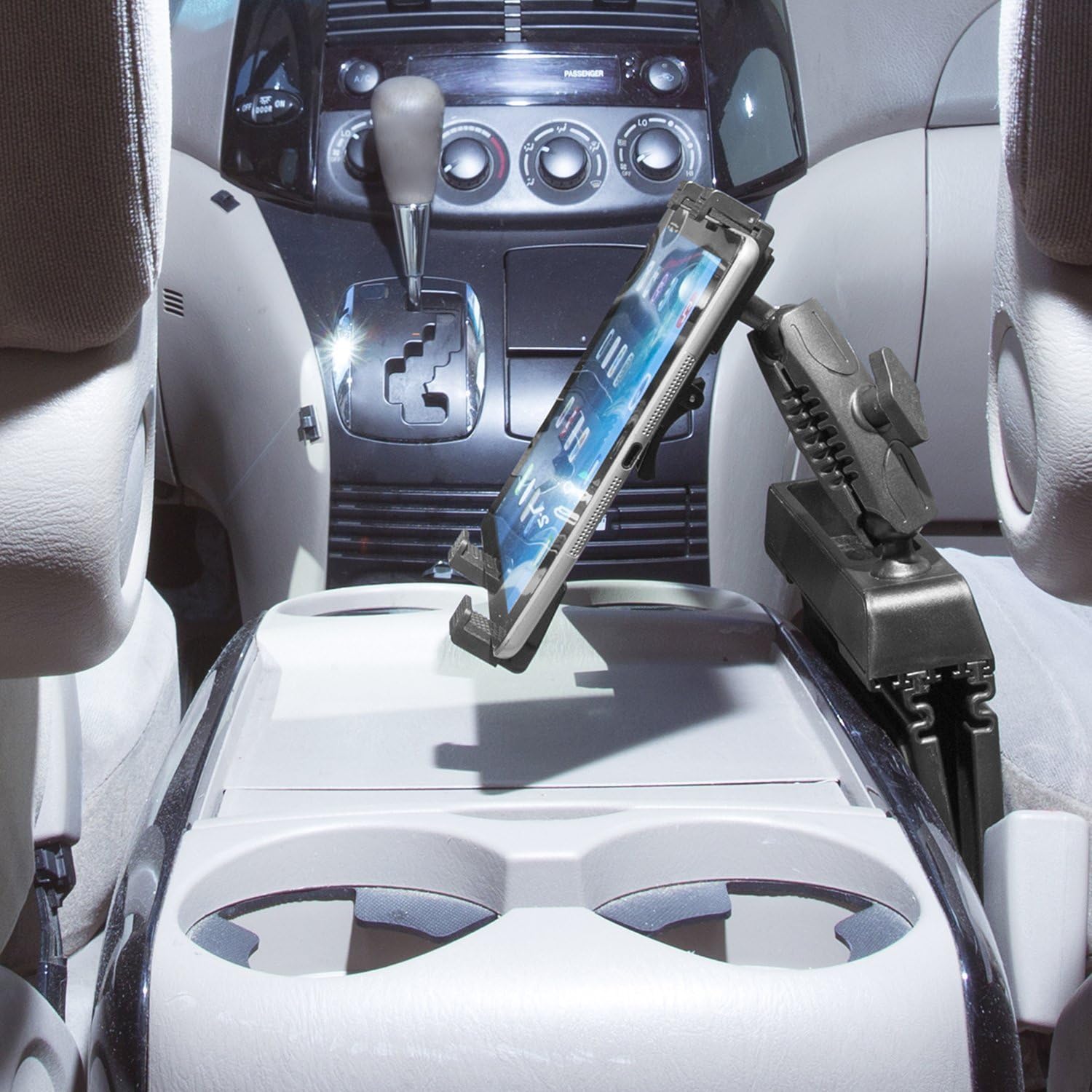 iBolt TabDock Bizmount Wedge - Heavy Duty Vehicle Console Mount for All 7" - 10" Tablets (iPad, Nexus, Samsung Tab). Great for Work, Personal, and Business Vehicles