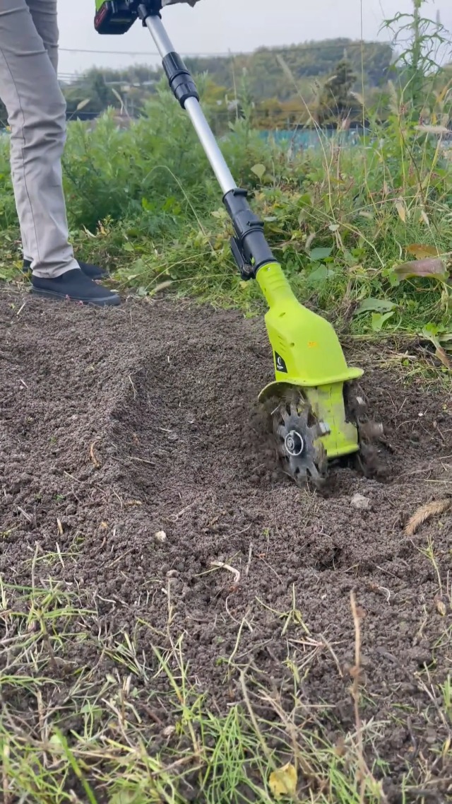 Amazon | 耕運機 耕うん機 家庭用 充電式 21V 充電式耕耘機 1台